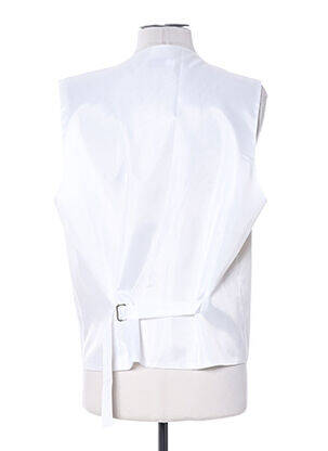 Gilet sans manche empiècements beige CLAUDE GABRIEL homme