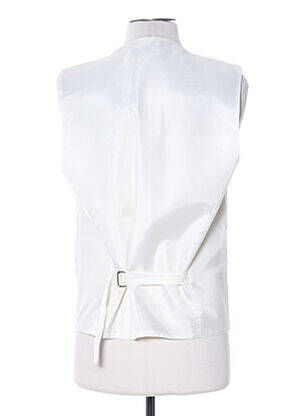 Gilet sans manche empiècements beige CLAUDE GABRIEL homme