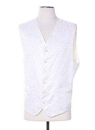 Gilet sans manche empiècements beige ELIOS homme