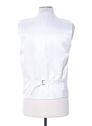 Gilet sans manche empiècements beige CLAUDE GABRIEL homme