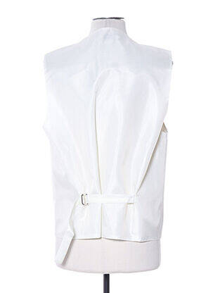 Gilet sans manche empiècements beige CLAUDE GABRIEL homme
