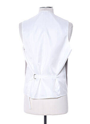 Gilet sans manche empiècements marron CLAUDE GABRIEL homme