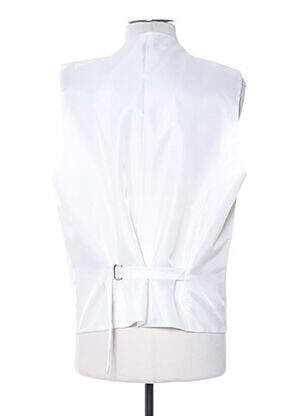 Gilet sans manche empiècements beige CLAUDE GABRIEL homme