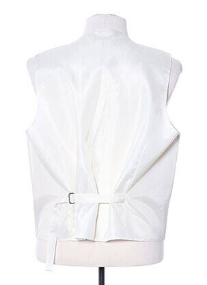 Gilet sans manche empiècements beige CLAUDE GABRIEL homme