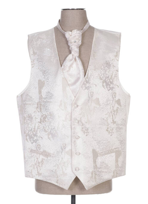 Gilet sans manche beige CLAUDE GABRIEL pour homme