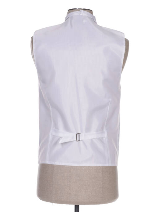 Gilet sans manche blanc CLAUDE GABRIEL pour homme