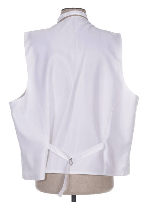 Gilet sans manche blanc CLAUDE GABRIEL pour homme