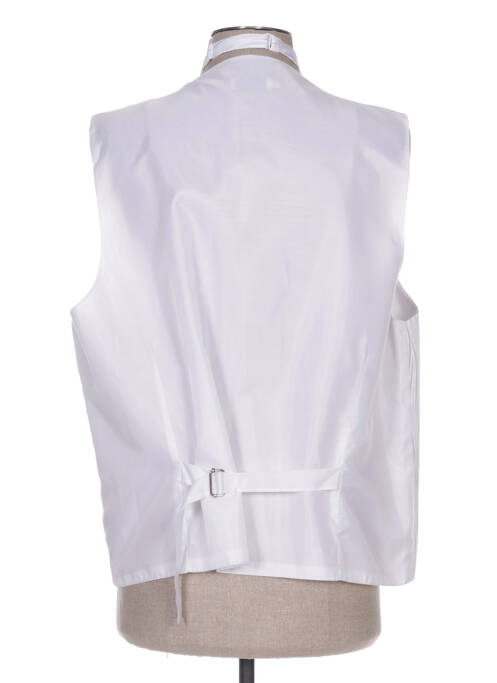 Gilet sans manche blanc CLAUDE GABRIEL pour homme