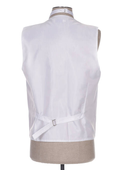 Gilet sans manche blanc CLAUDE GABRIEL pour homme