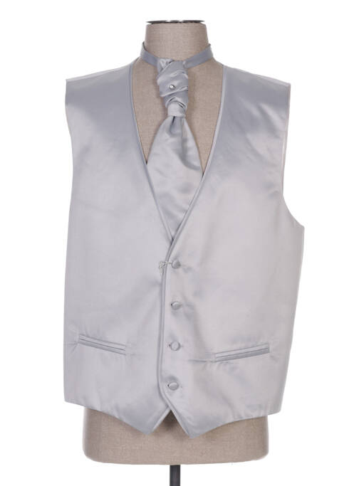 Gilet sans manche gris CLAUDE GABRIEL pour homme