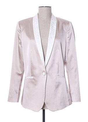 Veste chic coupe cintrée beige LOUIS PURPLE homme