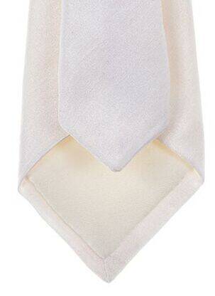 Cravate tissage satiné beige GREGE CREATION homme