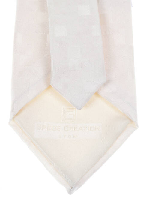 Cravate beige GREGE CREATION pour homme