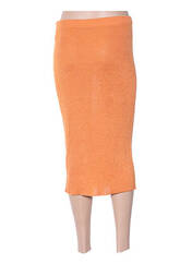 Jupe mi-longue orange ANIMALE pour femme seconde vue