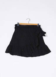 Jupe courte coupe évasée noir TULAROSA femme