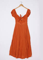 Robe longue orange FREE PEOPLE pour femme seconde vue