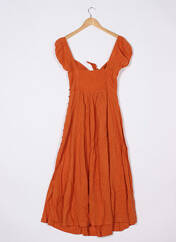 Robe longue orange FREE PEOPLE pour femme seconde vue