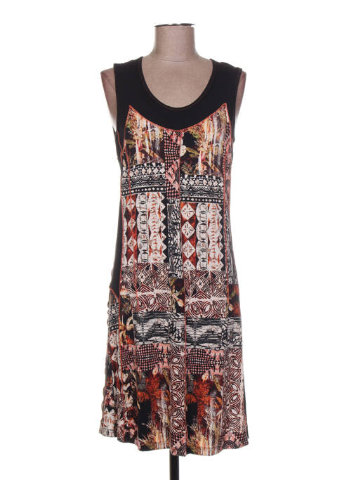 Robe mi-longue noir GUY DUBOUIS pour femme