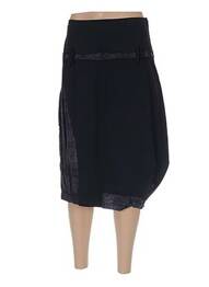 Jupe mi-longue fermeture zip latéral noir A DRESS CONCEPT femme
