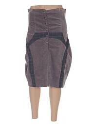 Jupe mi-longue gris ANGEL NEVER DIE femme