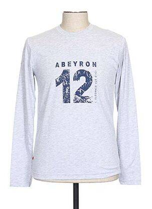 T-shirt gris ABEYRON pour homme