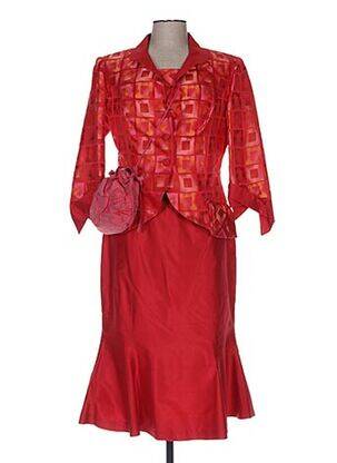 Ensemble jupe rouge CLAIRMODEL pour femme