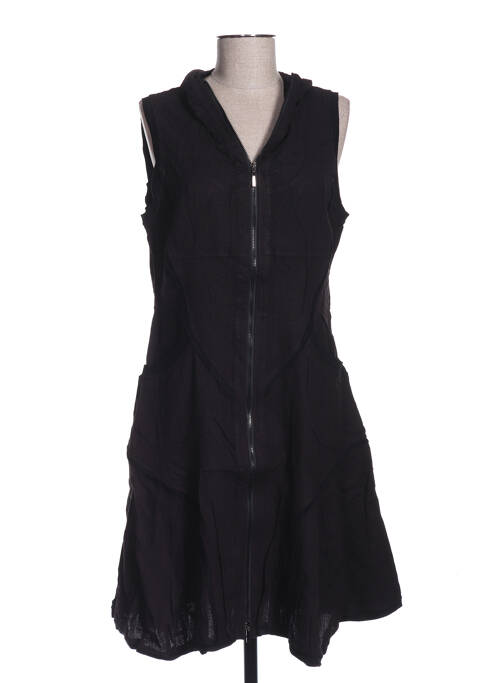 Robe mi-longue noir FRANSTYLE pour femme