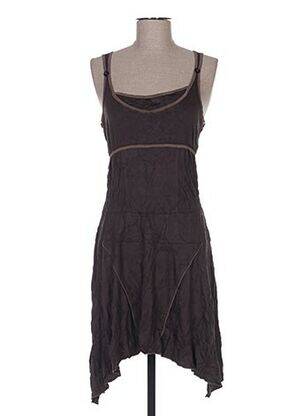 Robe mi-longue marron GLAMZ pour femme