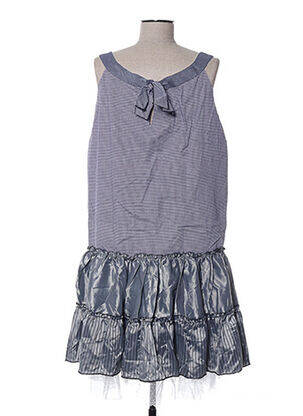 Robe mi-longue sans manche sans manche gris ZOE LA FEE femme