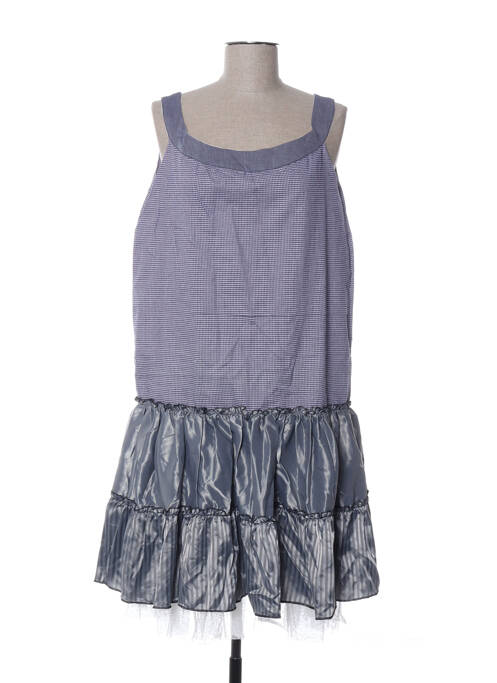 Robe mi-longue sans manche sans manche gris ZOE LA FEE femme