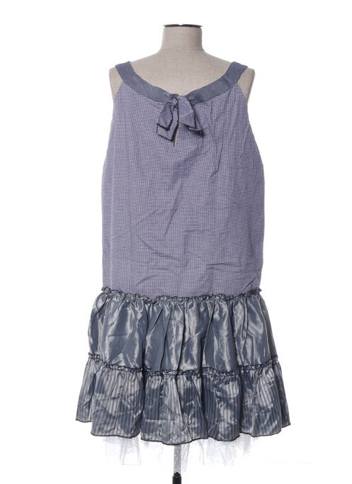 Robe mi-longue sans manche sans manche gris ZOE LA FEE femme
