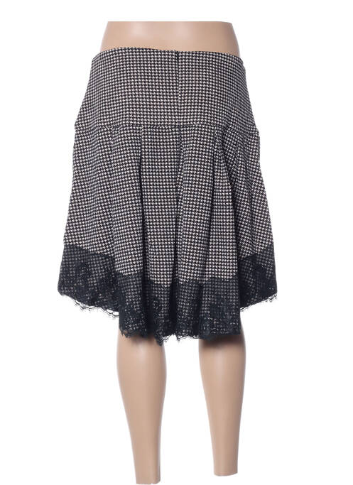 Jupe mi-longue noir ZOE LA FEE pour femme