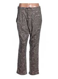 Pantalon droit taille normale taille normale marron ZOE LA FEE femme
