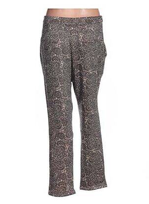 Pantalon droit taille normale taille normale marron ZOE LA FEE femme