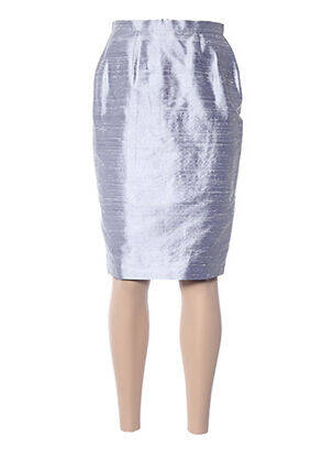 Jupe mi-longue gris CLAIRMODEL pour femme