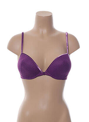 Soutien-gorge bretelles élastiquées ajustables haut soutien-gorge avec mousse de rembourrage amovible violet SIMONE PERELE femme