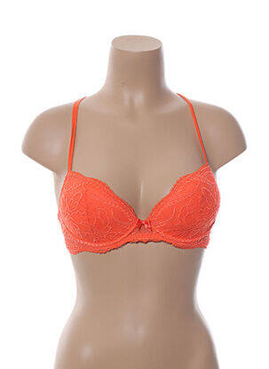 Soutien-gorge bretelles élastiquées ajustables haut soutien-gorge avec mousse de rembourrage amovible orange SIMONE PERELE femme