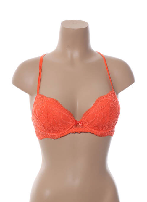 Soutien-gorge bretelles élastiquées ajustables haut soutien-gorge avec mousse de rembourrage amovible orange SIMONE PERELE femme