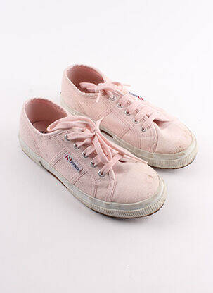 Baskets fermeture lacets rose SUPERGA fille