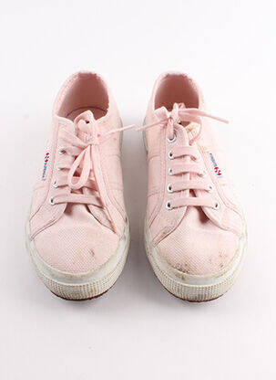 Baskets fermeture lacets rose SUPERGA fille