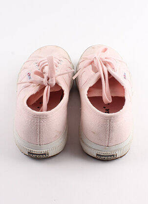 Baskets fermeture lacets rose SUPERGA fille