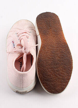 Baskets fermeture lacets rose SUPERGA fille