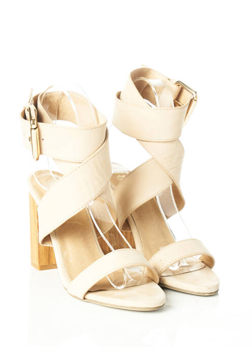 Sandales/Nu pieds beige RAYE pour femme