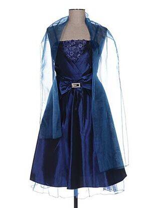Robe mi-longue bleu ENVIE pour femme