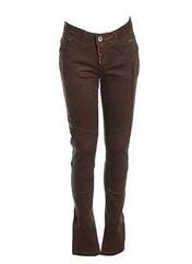 Pantalon slim marron CREAM pour femme seconde vue