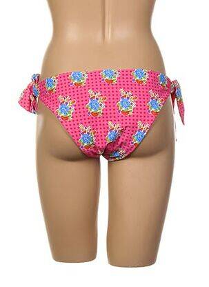 Bas de maillot de bain fermeture liens à nouer bikini rose DUB & DRINO femme