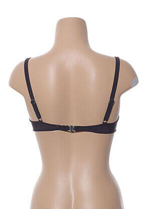 Haut de maillot de bain bretelles élastiquées ajustables haut soutien-gorge push-up marron SIMONE PERELE femme