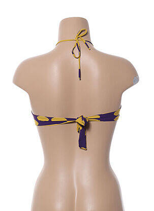 Haut de maillot de bain fermeture liens à nouer haut soutien-gorge moulé violet SIMONE PERELE femme