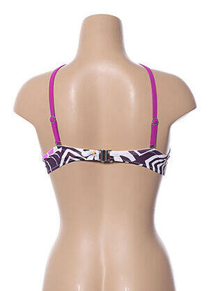 Haut de maillot de bain bretelles élastiquées amovibles haut soutien-gorge moulé violet SIMONE PERELE femme