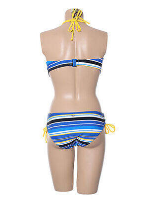 Maillot de bain 2 pièces haut bandeau haut bandeau bleu BESTFORM femme